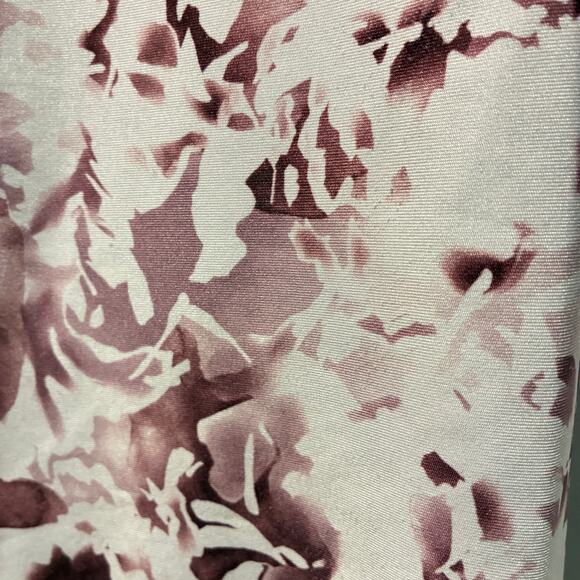 Leggings Athletic Workout Athleisure Yoga Pants Floral Pink Mauve Flaws - Picture 9 of 9